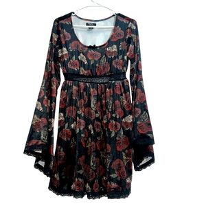 sachin and babi light blue dress Thorn & Fable Green Hanky Hem Girls Cold Shoulder Dress